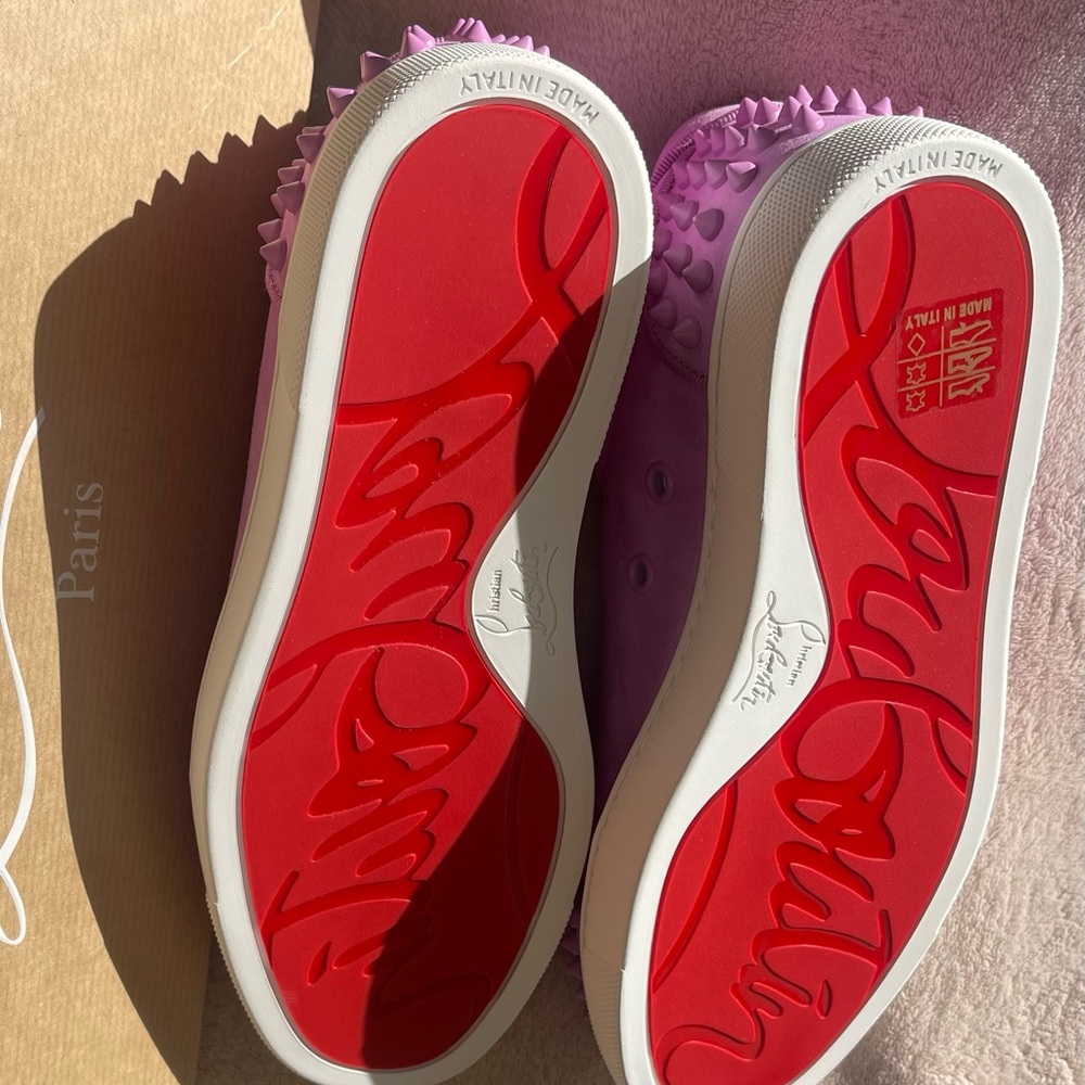 Christian Louboutin Spiked Sneakers VIEIRA 2 ORLATO FLAT - Picture 2 of 10